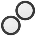 thumbnail image 1 of Uxcell 2-Pack 100 Mesh FKM Junta Sanitaria de 2 Pulgadas con Pantalla de Acero Inoxidable Junta Tri-clover Negra, 1 of 6