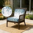 thumbnail image 2 of Outdoor Patio Cushion Covers 4 Pack Eucalyptus Leaves Patio Chair Cushion Covers with Ties and Zipper Blue Green Waterproof Outdoor Seat Cushion Covers for Patio Furniture 24"x24", 2 of 8