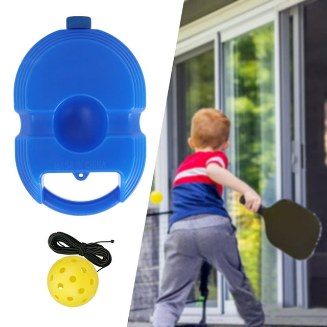 Pickleball Trainer Equipo de Entrenamiento de Pickleball Placa Base, Práctica Práctica de Pickleball con Pelota de Pickleball para Entrenamiento en So Azul shamjiam Entrenador de pickleball