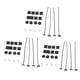 thumbnail image 1 of Juego de 3 correas de montaje en RADIADOR eléctrico Baoblaze Soportes de montaje de ventilador eléctrico, 1 of 8