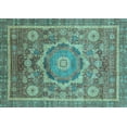 thumbnail image 1 of Ahgly Company Indoor Rectangle Abstract Light Blue Modern Area Rugs, 6' x 9', 1 of 4