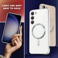 thumbnail image 6 of for Galaxy S22 Ultra Case,[Compatible with Magsafe],[10 FT Military Grade Drop Protection][Anti Yellowing] Slim Soft TPU Luxury Protective Phone Case for Galaxy S22 Ultra-White 11-sam s22u-08, 6 of 6