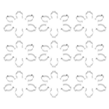 

Lamp Fixing Clip 50 Pcs Holder U Clips Bracket Pipe Clamp Light Fixture Mounting Brackets Stainless Steel