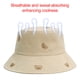 thumbnail image 4 of Sombrero de verano con circunferencia de 54-58 cm, sombrero de pescador con oso bordado para mujer, sombrero para lavabo, sombrero protector solar para exteriores, 4 of 5