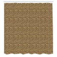thumbnail image 2 of Ambesonne Leopard Shower Curtain, Continuous Animal Pattern, 69"Wx70"L, Pastel Brown Brown, 2 of 4