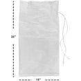 thumbnail image 2 of AK TRADING CO. 14" x 26" Poly Sandbags W/UV Protection & Built-in Ties - Flood Water Barrier - Tent Sandbags - Pack of 50 - White, 2 of 2