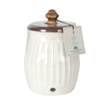 thumbnail image 6 of The Pioneer Woman Colette Stoneware Garlic Keeper, White, 6 of 6