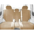 thumbnail image 2 of CalTrend Front 40/20/40 Split Bench O.E. Velour Seat Covers for 2011-2014 Chevy/GMC Suburban|Yukon|Tahoe 1500-2500 - CV467-05RR Sandstone Premier Insert with Classic Trim, 2 of 3