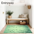 thumbnail image 3 of ODIKA 5'x7' Machine Washable Non-Slip Area Rug, Ethereal Flight Journey Verdant With Hovering Companions High Traffic Rug, Green, 462432, 3 of 7