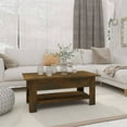 thumbnail image 1 of vidaXL Coffee Table Smoked Oak 102x55x42 cm Engineered Wood, 1 of 1