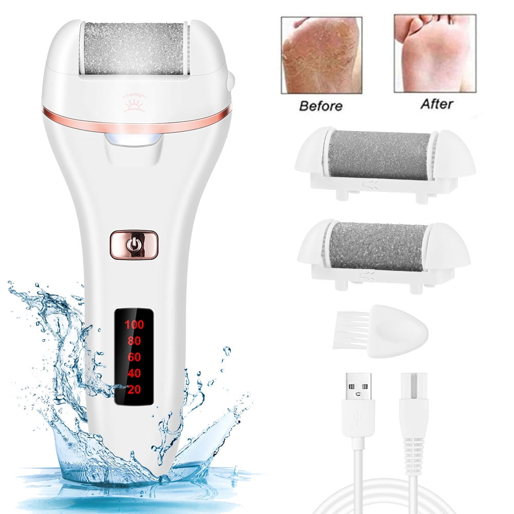 Electric Callus Remover, Rechargeable Foot Scrubber Electric Foot File Pedicure Tools Professional Pedi Feet Care Perfect for Dead Hard Cracked Dry Skin