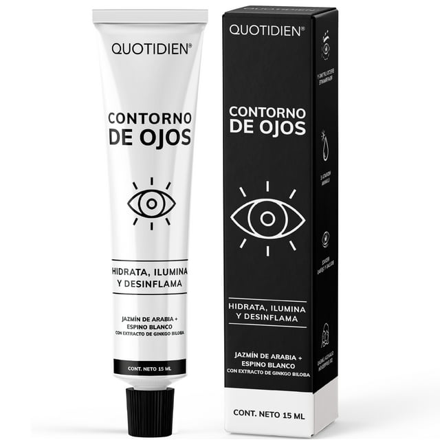 Contorno de Ojos Quotidien Jazmín de Arabia Espino Blanco Extracto de Gino Biloba 15ml