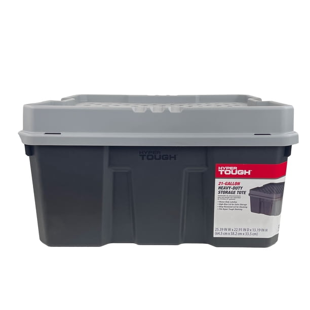 Hyper Tough 21G Tote - Plastic storage bins for home - Walmart