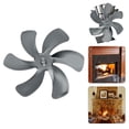 thumbnail image 4 of 2 uds., ventidores Firepalce, cuchils de repuesto, estufa, ventidor para quemar troncos de , 6 cuchils perfecl ventilador de chimenea alimentado por calor, 4 of 6