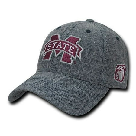 Denim Ball Cap - Mississippi Miss State Bulldogs NCAA Cotton Denim Baseball Ball Cap Hat