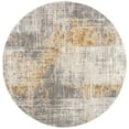 thumbnail image 2 of SAFAVIEH Craft Emmet Faded Abstract Area Rug, Grey/Beige, 6'7" x 6'7" Round, 2 of 8