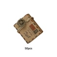 thumbnail image 4 of maskred 50Pcs Candy Box Kraft Paper Globe Vintage Gift Boxes Square Printed Pattern Packaging Storage Wedding Birthday Compasses Accessory, 4 of 6