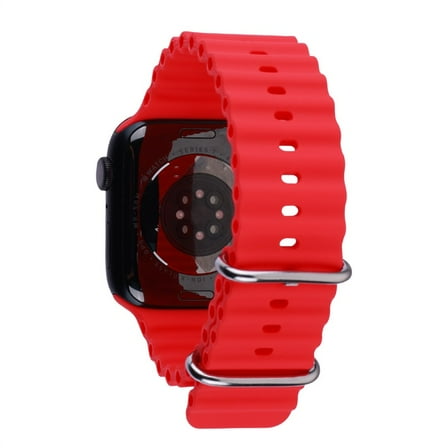 echelon ComfyFit Silicone Strap for Apple Watch Series 9 45mm/Watch Series 10 46mm / Watch SE (2022) 44mm - Red
