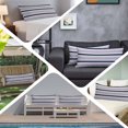 thumbnail image 6 of Pink Grey Striped Body Pillow Covers 20"x60", Farmhouse Stripes Modern Abstract Art Soft Brushed Microfiber Breathable Throw Pillow Covers, Pillowcase with Zipper for Couch Sofa Bedroom Living Room, 6 of 9