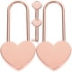 thumbnail image 1 of 2 juegos de candados con forma de corazón para pareja, candados para diario, maletas de viaje, equipaje, candado y llave, 1 of 2
