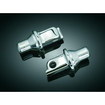 Kuryakyn 8805 Motorcycle Footpeg Component: Tapered Peg Adapters for Indian & Victory Motorcycles, Chrome, 1 Pair