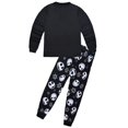 thumbnail image 2 of Pijama cómodo de Jack de Pesadilla antes de Navidad para niños, disfraz de cosplay con estampado de calavera en blanco y negro para Halloween, 2 of 6