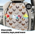 thumbnail image 5 of Kdxio Various Chicken Print 2 Pack Car Kick Mat Seat Cover Back Protector Mat with Pockets for Organizer Backseat Protector and Storage Anti Kick Pad for Vehicles, 5 of 9