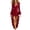 Wine, variant on KICILVS Halloween Costumes for Women Adult Witch Dress Solid Color Long Bell Sleeve Ruffled High Low Hem Party Gown Orange