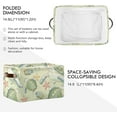 thumbnail image 2 of Large Foldable Storage Bin Sea Fish Turtles Fabric Storage Baskets Collapsible Decorative Baskets Organizing Basket Bin with PU Handles for Shelves Home Closet Living Room-2Pack Decor Gifts, 2 of 7
