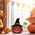 thumbnail image 5 of Marryso Halloween Light Up Pumpkin Halloween Wooden Lantern Festival Ornaments Decoration Dress Up, 5 of 8