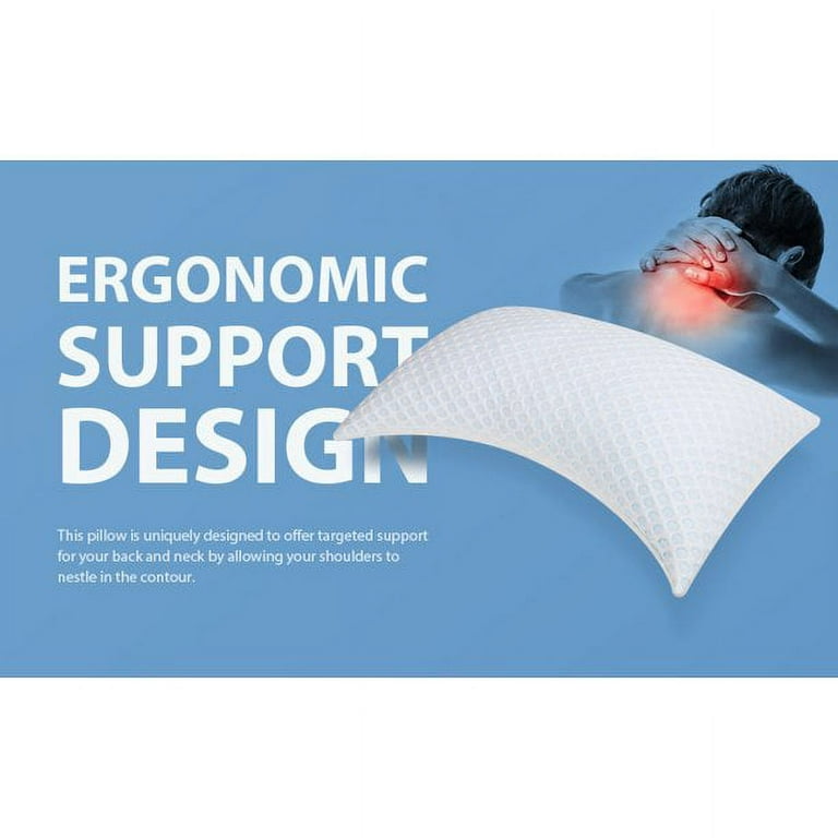 Back Pain Relief Support Pillow with Heat and Ice by Cureve