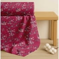thumbnail image 4 of Soimoi Pink Cotton Poplin Fabric Roses & Ranunculus Floral Print Fabric by the Yard 42 Inch Wide, 4 of 7