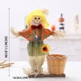 thumbnail image 3 of Cesta de dulces de frutas con forma de muñeca Kawaii, regalo para niños, cuenco para otoño, artículos de Halloween, decoración fantasma para el hogar, decoración tejida a mano linda, 3 of 3
