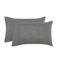 thumbnail image 6 of Mainstays Super Soft Textured Microfiber Bed Sheet Set, Queen, Charcoal Grey, 4 Piece, 6 of 12