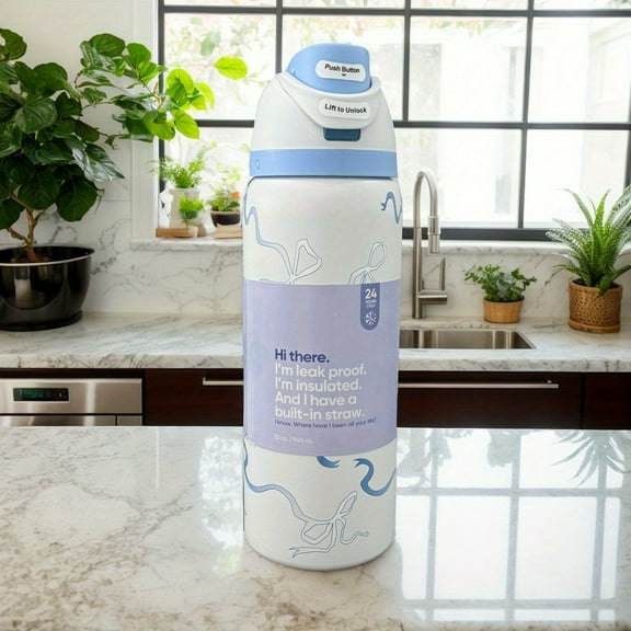 32oz Stainless Steel Insulated Cup, Vacuum Insulated Travel Mug with Airtight Lid - Leakproof, Keeps Drinks Hot/Cold for Hours, Spill-Proof for Coffee, Tea, Water - Ideal for Office, Gym, Camping,