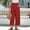 Red, variant on IDALL Linen Pants Women Wide Leg Pants Woman Women Linen Wide Leg Pants Casual Loose High Waist Beach Haren Pants Pockets Lounge Pants Women Summer Pants Beige L