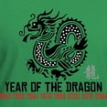 thumbnail image 3 of CafePress - Chinese New Year Of The Dragon Women's V Neck Dark - Women's V-Neck Dark T-Shirt, 3 of 4