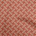 thumbnail image 1 of oneOone Cotton Poplin Red Fabric Asian Ikat Craft Projects Decor Fabric Printed By The Yard 56 Inch Wide, 1 of 4