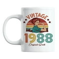 thumbnail image 1 of Vintage 1988 feat. a Strong Woman & Retro Sunset Ceramic Coffee & Tea Mug (11oz), 1 of 6
