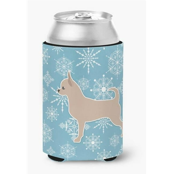 Winter Snowflake Chihuahua Can or Bottle Hugger