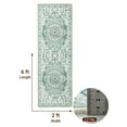 thumbnail image 5 of Sonoro Kate 2x6 Area Rugs for Living Room Bedroom, Non Slip Boho Machine Washable Indoor Floor Carpet, Green, 5 of 7