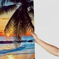 thumbnail image 3 of BCIIG Palm Tree Beach Sunset Bathroom Decor Set Polyester Fabric Fashion Shower Curtain with Hooks 36"x72, 3 of 7
