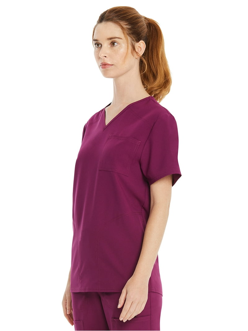 Scrubstar Unisex V-Neck Scrub Top with Pockets, Comfortable