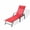 Red, variant on EDX Park Steel Stacking Chaise Lounge Chair for Outdoor Patio, Cyan
