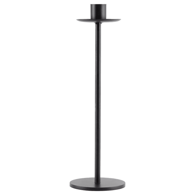 Bouclair Medium Black Iron Taper Candle Holder