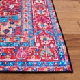 thumbnail image 4 of SAFAVIEH Tucson Lennart Oriental Machine Washable Area Rug, Navy/Red, 10' x 14', 4 of 9