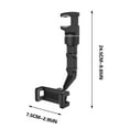 thumbnail image 3 of AuroraX Adjustable Angle Height Phone Holder for Car,Universal 360 Phone Holder,Rear View Mirror Phone Stand for Car,Fit to Mobile Phones,Iphone,A, 3 of 5