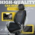 thumbnail image 5 of LINGVIDO Car Seat Covers, Breathable and Waterproof Faux Leather Automotive Seat Covers for Cars SUV Truck Sedan,Universal Driver Seat Cover with Backrest (Front Seat, Beige), 5 of 6