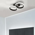 thumbnail image 5 of ADISUN Modern Black Led Ceiling Light Fixtures, Round Flush Mount Ceiling Lamp for Kitchen Hallway Aisle Balcony Stair Bedroom (Cool White,6000K), 5 of 7