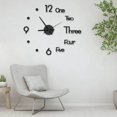 thumbnail image 2 of JOGZMZ Luminous Frameless Analog Wall Clock DIY Wall Clock Silent Non-Ticking Acrylic Modern Style Battery Operated Wall Clock for Living Room, Bedroom Indoor Use, 2 of 9